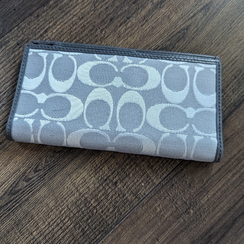 Coach checkbook cover